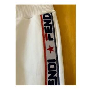 Fendi white jogger sweatpants